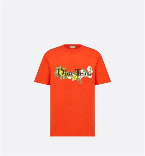 t shirt dior orange|Dior t shirts for men.